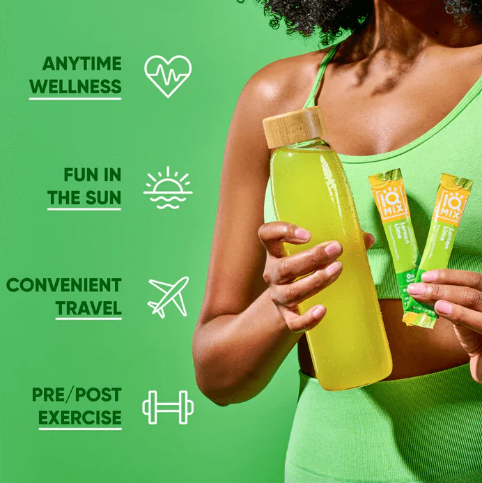 IQMIX Lemon Lime | 20 Electrolyte Hydration Sachets - Image 5