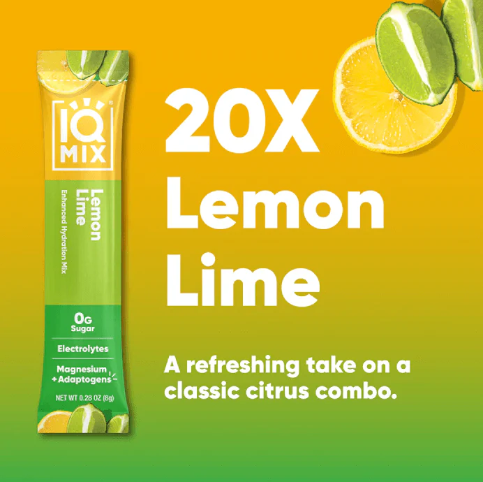 IQMIX Lemon Lime | 20 Electrolyte Hydration Sachets - Image 7