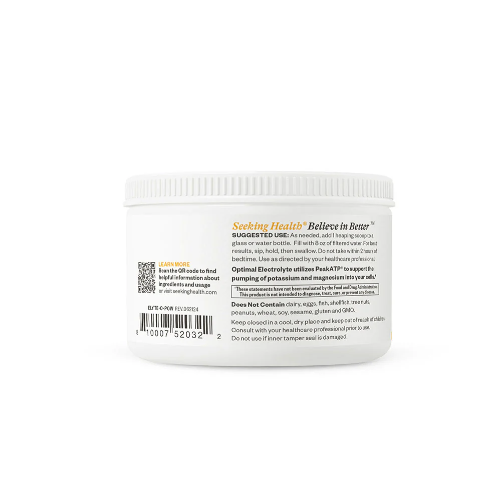 Optimal Electrolyte Orange - 190.8g - Seeking Health - Image 7