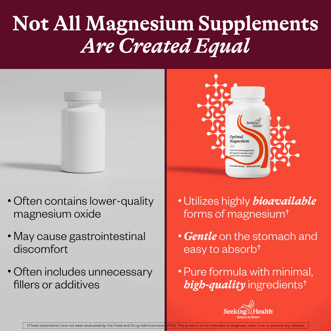 Optimal Magnesium | 90 Capsules | Seeking Health - Image 4