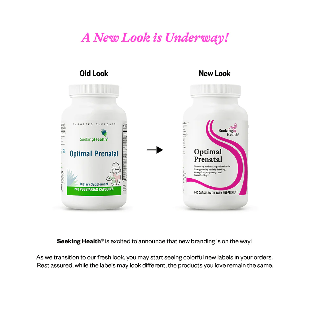 Optimal Prenatal | 240 Capsules | Seeking Health - Image 3