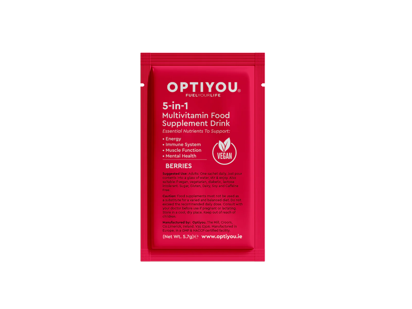 OPTIYOU Berry Flavour 8 sachets Pack - Image 3