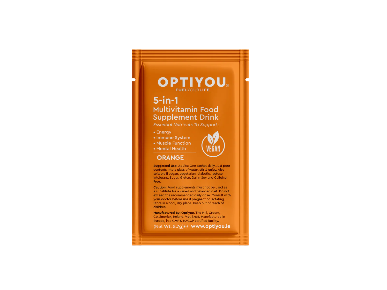 OPTIYOU | Multivitamin | Orange Flavour | 8 sachets - Image 4