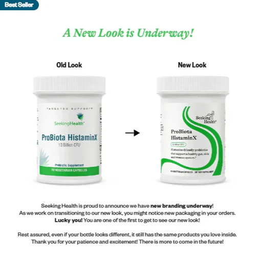 Probiota HistaminX - 60 Veg Caps - Seeking Health - Image 4