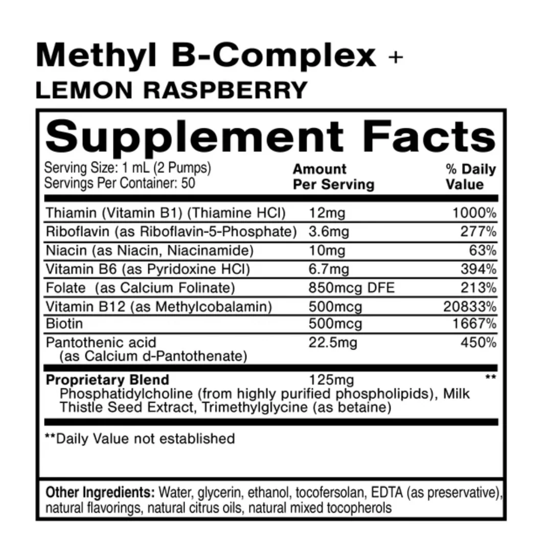 Methyl B Complex - 50ml - Quicksilver Scientific - Image 3