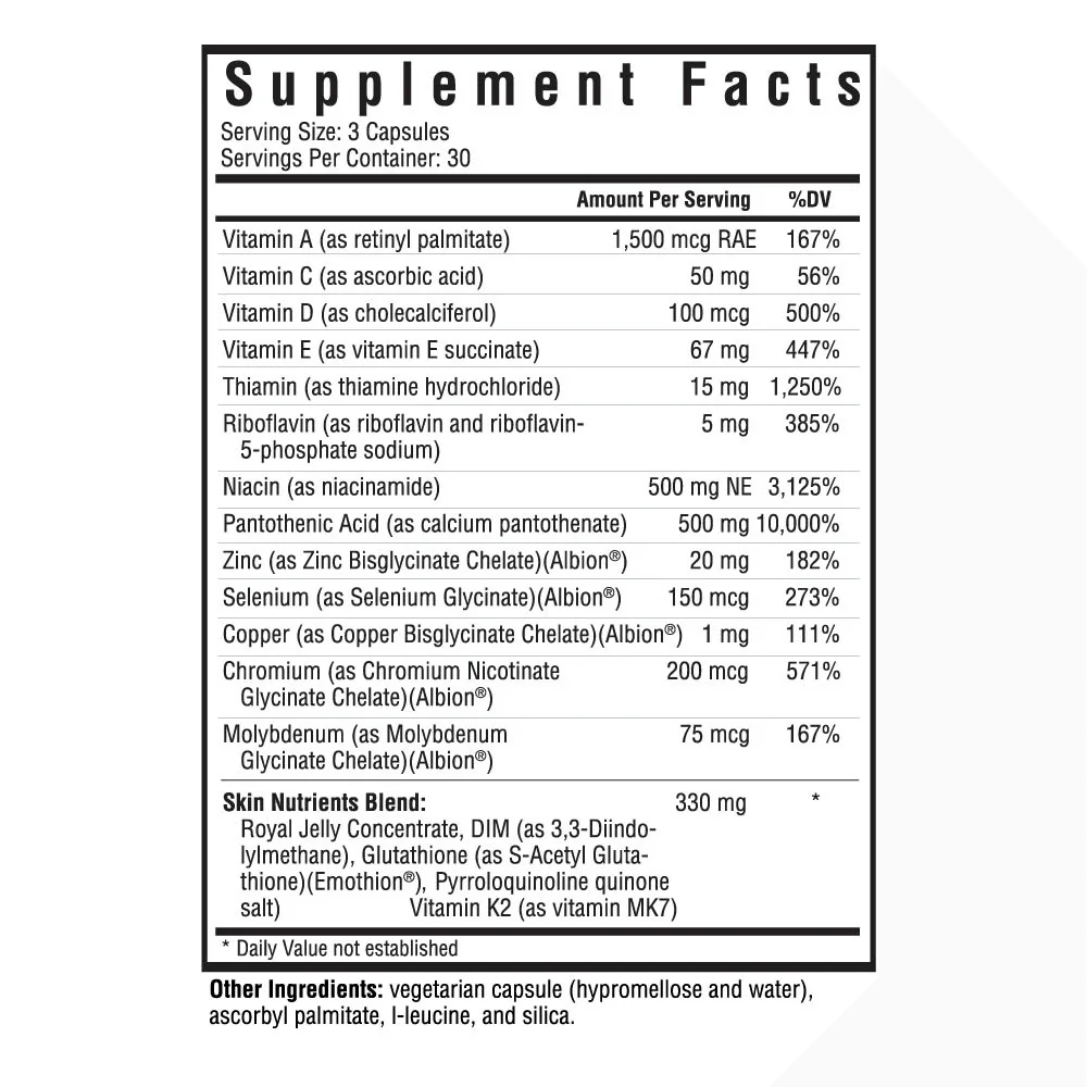 Skin Nutrients - 90 Capsules - Image 4